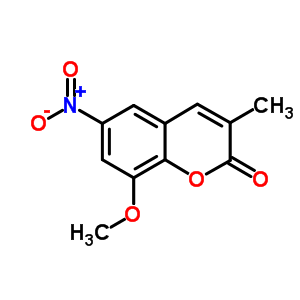 8-Methoxy-3-methyl-6-nitro-chromen-2-one Structure,38177-44-5Structure