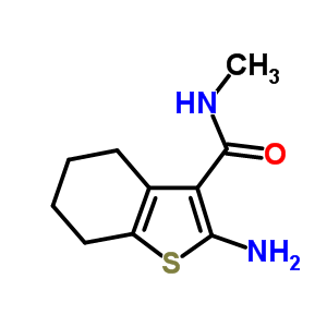 2-Amino-n-methyl-4,5,6,7-Tetrahydro-1-benzothiophene-3-carboxamide Structure,38201-62-6Structure