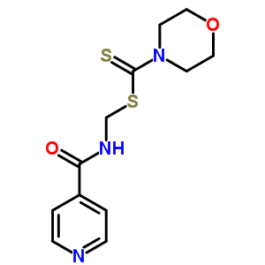 N-(morpholine-4-carbothioylsulfanylmethyl)pyridine-4-carboxamide Structure,38221-51-1Structure