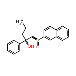 Benzyl alcohol ,alpha-((2-naphthylsulfinyl)methyl)-alpha-propyl- Structure,38226-52-7Structure