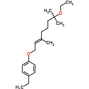 (E)-7-ethoxy-1-(4-ethylphenoxy)-3,7-dimethyl-oct-2-ene Structure,38236-96-3Structure