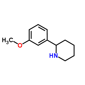 2-(3-Methoxyphenyl)piperidine Structure,383128-22-1Structure