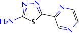 5-(2-Pyrazinyl)-1,3,4-thiadiazol-2-amine Structure,383130-62-9Structure