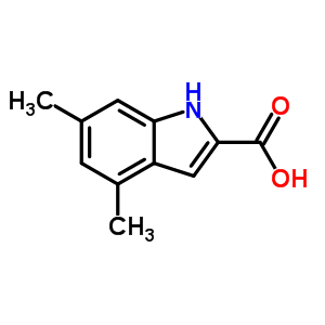 4,6-Dimethyl-1h-indole-2-carboxylic acid Structure,383132-27-2Structure