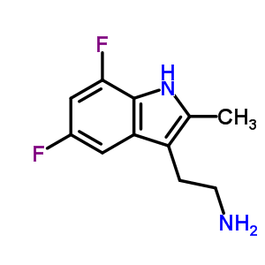 2-(5,7-Difluoro-2-methyl-1h-indol-3-yl)-ethylamine Structure,383145-87-7Structure