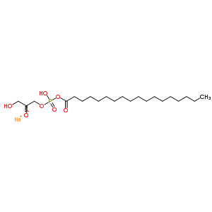 Sodium 1-hydroxy-3-(hydroxy-octadecanoyloxyphosphoryl)oxypropan-2-olate Structure,38333-78-7Structure