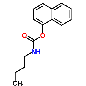 Carbamic acid,n-butyl-, 1-naphthalenyl ester Structure,38357-68-5Structure