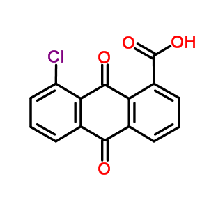 1-Anthracenecarboxylicacid, 8-chloro-9,10-dihydro-9,10-dioxo- Structure,38366-33-5Structure