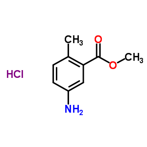 Benzoic acid,5-amino-2-methyl-,methyl ester,hydrochloride Structure,383678-23-7Structure