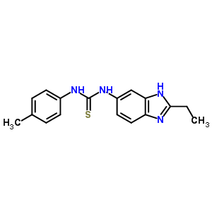 N-(2-ethyl-1h-benzimidazol-5-yl)-n’-(4-methylphenyl)thiourea Structure,38423-16-4Structure