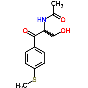 Acetamide,n-[1-(hydroxymethyl)-2-[4-(methylthio)phenyl]-2-oxoethyl]- Structure,38423-42-6Structure