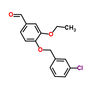 4-[(3-Chlorobenzyl)oxy]-3-ethoxybenzaldehyde Structure,384857-22-1Structure