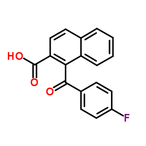 2-Naphthalenecarboxylicacid, 1-(4-fluorobenzoyl)- Structure,3851-52-3Structure