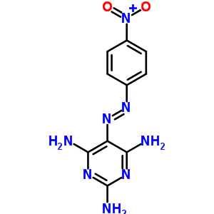 5-(4-Nitrophenyl)diazenylpyrimidine-2,4,6-triamine Structure,38522-19-9Structure