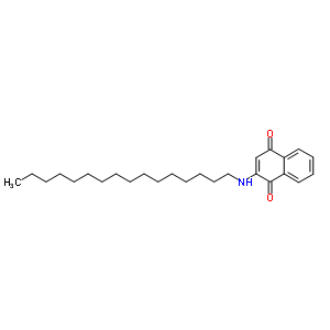 2-(Hexadecylamino)naphthalene-1,4-dione Structure,38528-34-6Structure