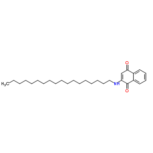 2-Octadecylamino-1,4-naphthoquinone Structure,38528-35-7Structure