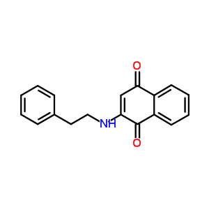 1,4-Naphthalenedione,2-[(2-phenylethyl)amino]- Structure,38528-36-8Structure