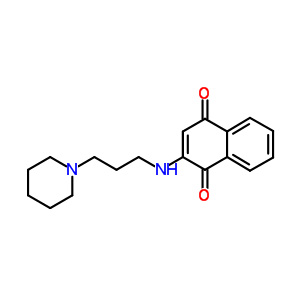 2-[[3-(1-Piperidinyl)propyl ]amino]-1,4-naphthalenedione Structure,38528-39-1Structure