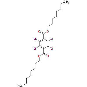 Dioctyl 2,3,5,6-tetrachlorobenzene-1,4-dicarboxylate Structure,38532-99-9Structure