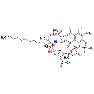 3-Formylrifamycin sv o-dodecyloxime Structure,38546-31-5Structure