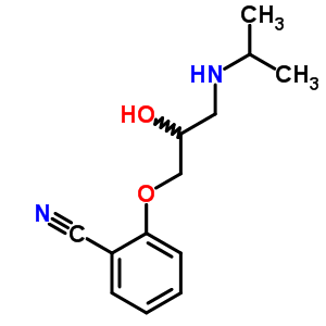 O-[2-hydroxy-3-(isopropylamino)propoxy]benzonitrile Structure,38555-07-6Structure