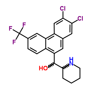 [2,3-Dichloro-6-(trifluoromethyl)phenanthren-9-yl]-(2-piperidyl)methanol Structure,38644-21-2Structure