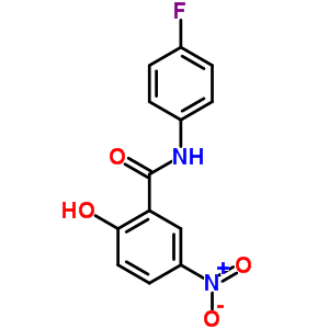 Benzamide,n-(4-fluorophenyl)-2-hydroxy-5-nitro- Structure,3874-42-8Structure