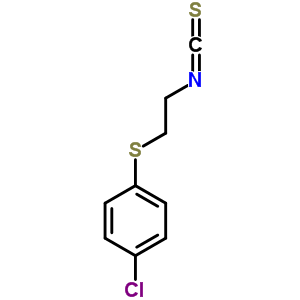 1-Chloro-4-[(2-isothiocyanatoethyl)thio]benzene Structure,38752-40-8Structure