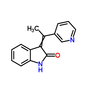 2H-indol-2-one,1,3-dihydro-3-[1-(3-pyridinyl)ethylidene]- Structure,38835-97-1Structure