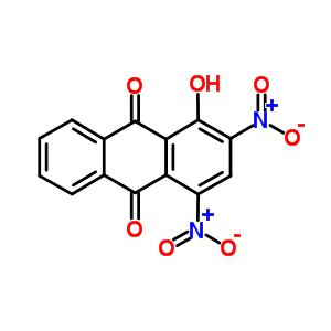 1-Hydroxy-2,4-dinitro-anthracene-9,10-dione Structure,38847-04-0Structure