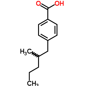 4-(2-Methylpentyl)benzoic acid Structure,38861-90-4Structure