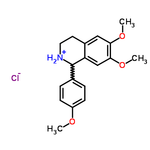 6,7-Dimethoxy-1-(4-methoxyphenyl)-1,2,3,4-tetrahydroisoquinoline hydrochloride Structure,38925-49-4Structure