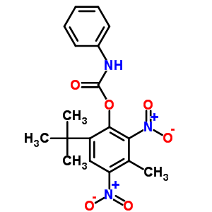 (3-Methyl-2,4-dinitro-6-tert-butyl-phenyl) n-phenylcarbamate Structure,38934-86-0Structure