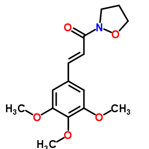 2-[1-Oxo-3-(3,4,5-trimethoxyphenyl)-2-propenyl ]tetrahydroisoxazole Structure,38943-47-4Structure