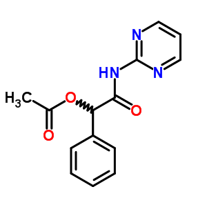 Benzeneacetamide, a-(acetyloxy)-n-2-pyrimidinyl- Structure,3895-16-7Structure