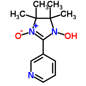 3-(3-Hydroxy-4,4,5,5-tetramethyl-1-oxido-imidazol-2-yl)pyridine Structure,38987-17-6Structure