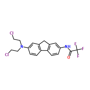 N-[7-[bis(2-chloroethyl)amino]-9h-fluoren-2-yl]-2,2,2-trifluoro-acetamide Structure,3906-88-5Structure