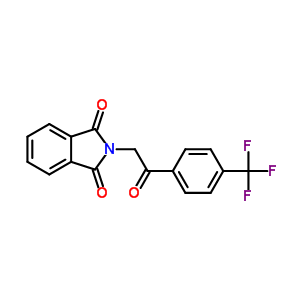 2-[2-Oxo-2-[4-(trifluoromethyl)phenyl]ethyl]isoindole-1,3-dione Structure,391-10-6Structure