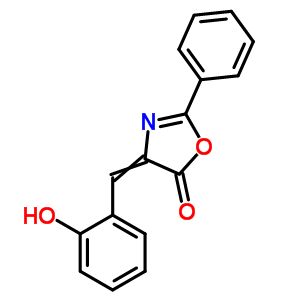 4-[(2-Hydroxyphenyl)methylidene]-2-phenyl-1,3-oxazol-5-one Structure,39167-74-3Structure