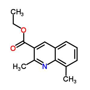 2,8-Dimethylquinoline-3-carboxylic acid ethyl ester Structure,392734-40-6Structure