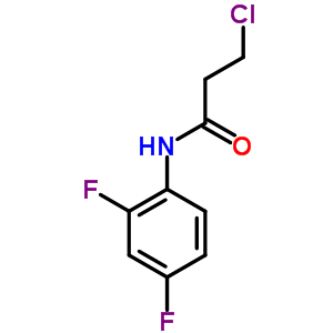 3-Chloro-n-(2,4-difluorophenyl)propanamide Structure,392741-26-3Structure