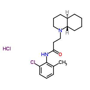 3-[(4Ar,8as)-3,4,4a,5,6,7,8,8a-octahydro-2h-quinolin-1-yl]-n-(2-chloro-6-methylphenyl)propanamide hydrochloride Structure,39489-94-6Structure