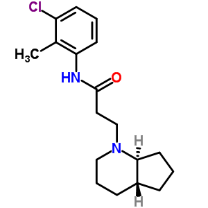 3-[(4Ar,7as)-2,3,4,4a,5,6,7,7a-octahydrocyclopenta[b]pyridin-1-yl]-n-(3-chloro-2-methylphenyl)propanamide Structure,39494-10-5Structure