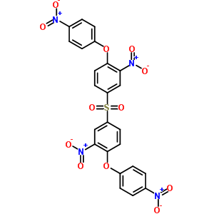 Benzene,1,1-sulfonylbis[3-nitro-4-(4-nitrophenoxy)- Structure,3950-58-1Structure