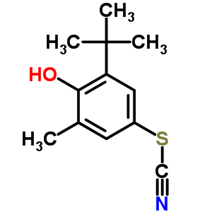 2-Methyl-6-tert-butyl-4-thiocyanato-phenol Structure,3957-69-5Structure