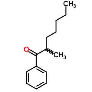 2-Methyl-1-phenyl-heptan-1-one Structure,39576-10-8Structure