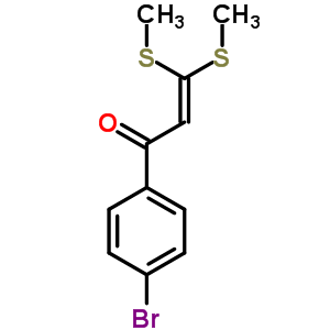 1-(4-Bromo-phenyl)-3,3-bis-methylsulfanyl-propenone Structure,39580-38-6Structure