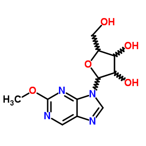 9H-purine, 2-methoxy-9-b-d-ribofuranosyl- Structure,39638-84-1Structure