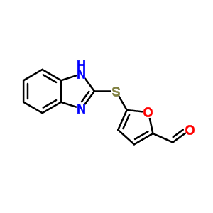 5-(1H-benzoimidazol-2-ylsulfanyl)-furan-2-carbaldehyde Structure,39689-08-2Structure