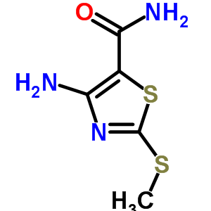 4-Amino-2-(methylthio)thiazole-5-carboxamide Structure,39736-30-6Structure